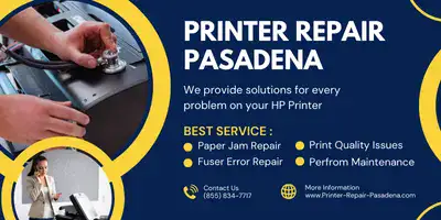 Printer Repair Pasadena | HP laserjet Printer Paper Jam | HP Laserjet Printer Fuser Error